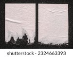 Small photo of Sheets of paper on the bulletin board.