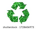 recycling symbol made of... | Shutterstock . vector #1728606973