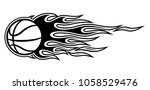 vector silhouette illustration... | Shutterstock .eps vector #1058529476
