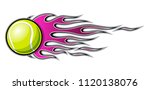 tennis ball vector illustration ... | Shutterstock .eps vector #1120138076