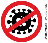 stop covid 19 sign and symbol... | Shutterstock .eps vector #1938170239
