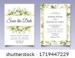 elegant floral wedding... | Shutterstock .eps vector #1719447229