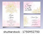 beautiful floral wedding... | Shutterstock .eps vector #1750952750
