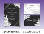 hand drawing wedding invitation ... | Shutterstock .eps vector #1862903176