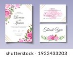 wedding invitation set with... | Shutterstock .eps vector #1922433203
