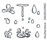 water drops logo icon sign... | Shutterstock .eps vector #2063010983