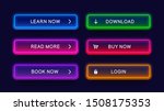 trendy  glow  neon buttons for... | Shutterstock .eps vector #1508175353