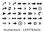 arrow icon. big set of vector... | Shutterstock .eps vector #1595783626