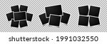 set of empty photo frames... | Shutterstock .eps vector #1991032550