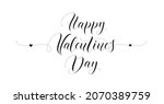 happy valentines day hand drawn ... | Shutterstock .eps vector #2070389759