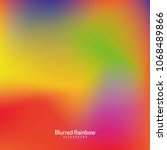 blurred colorful rainbow... | Shutterstock .eps vector #1068489866