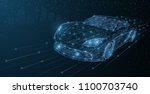 vector high speed motion car... | Shutterstock .eps vector #1100703740