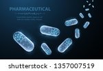 pills. abstract polygonal... | Shutterstock .eps vector #1357007519
