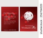 8 march women day flyer ... | Shutterstock .eps vector #256706020