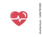heartbeat icon   medical symbol. | Shutterstock .eps vector #1686783280