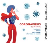 coronavirus symptoms  mers cov... | Shutterstock .eps vector #1626068650
