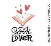 book lover   hand drawn... | Shutterstock .eps vector #1904985730