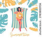 Summer Time Banner Design With...