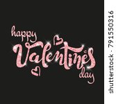 hand drawn valentines day... | Shutterstock .eps vector #791550316