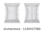 vector blank plastic foil bag... | Shutterstock .eps vector #1140427580