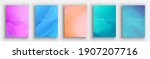 abstract cover set. background... | Shutterstock .eps vector #1907207716