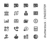 financial management flat icons | Shutterstock .eps vector #196033709