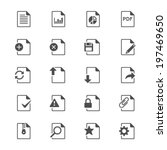 document flat icons | Shutterstock .eps vector #197469650
