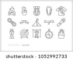 Set Of 15 Minimal Scout Icons...