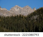 Small photo of Landscape in the mountains at Templeton Lake in the Purcell Range