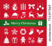 christmas icon | Shutterstock .eps vector #751397869