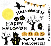 halloween ornament illustration | Shutterstock .eps vector #788225179