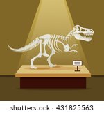 Tyrannosaur Rex Bones Skeleton...