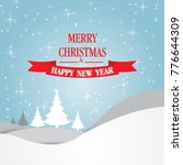 christmas greeting card with... | Shutterstock .eps vector #776644309