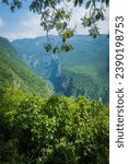 Small photo of vertical of canyon de Sumidero in chiapas mexico travel destination near tuxtla Gutierrez and chiapas dec orzo