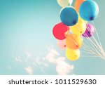 Colorful balloons done with a...