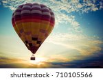 Colorful Hot Air Balloon Flying ...
