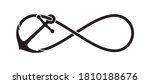 vector black anchor symbol with ... | Shutterstock .eps vector #1810188676