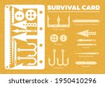vector card for survival  laser ... | Shutterstock .eps vector #1950410296