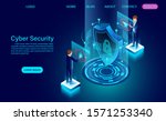 cyber security concept banner... | Shutterstock .eps vector #1571253340