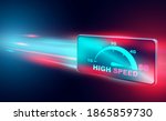 high speed internet concept. 5g ... | Shutterstock .eps vector #1865859730