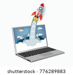 space shuttle launch outside... | Shutterstock .eps vector #776289883