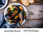 Delicious Seafood Mussels With...