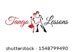 tango dancing couple man and... | Shutterstock .eps vector #1548799490