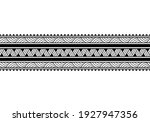 maori polynesian tattoo... | Shutterstock .eps vector #1927947356