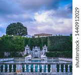 Small photo of Marlia, Lucca, Italy - 2019, May 25: A glimps of the park of Villa Reale.