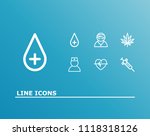 healthcare icon set and doctor... | Shutterstock .eps vector #1118318126