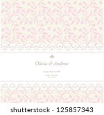 wedding card  invitation card | Shutterstock .eps vector #125857343