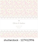 baby shower card  invitation... | Shutterstock . vector #127412996
