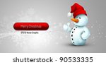 christmas banner with positive... | Shutterstock .eps vector #90533335