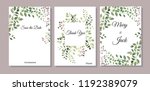 set of cards with abstract... | Shutterstock .eps vector #1192389079